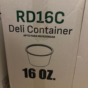 9- 18030 DELI CONTAINER 16 OZ PLASTIFAR OUT -10/50